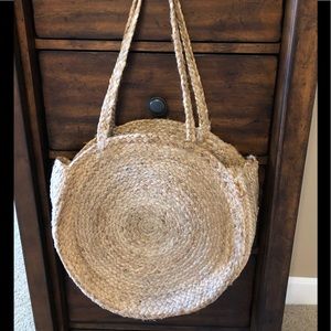 Boho style straw bag. NWOT